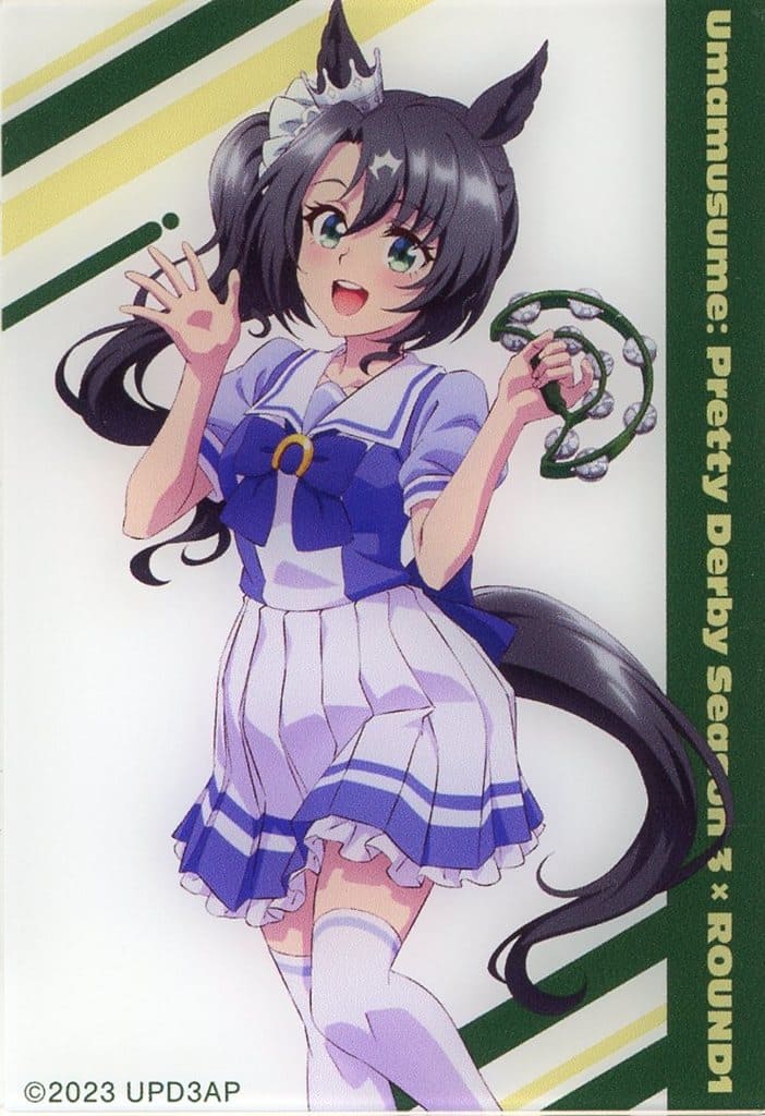 Satono Crown Trading Acrylic Card - Umamusume Pretty Derby Season 3 × ROUND1 - 80mm (Arma Bianca)