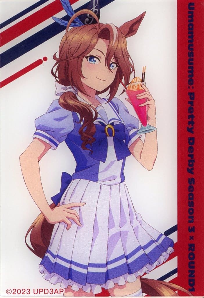Umamusume Pretty Derby Season 3 × ROUND1 Trading Acrylic Card (Sounds of Earth) - Alma Bianca - 80mm