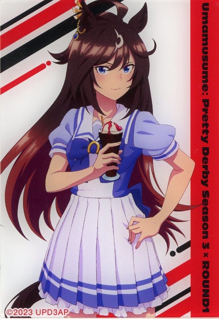 Duramente Trading Acrylic Card - Umamusume Pretty Derby Season 3 × ROUND1 (Approx. 80mm) - Almabianca