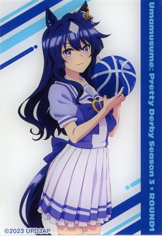 Verxina Trading Acrylic Card — Umamusume Pretty Derby (Season 3) × ROUND1 Goods (Approx. 80mm) — Alma Bianca