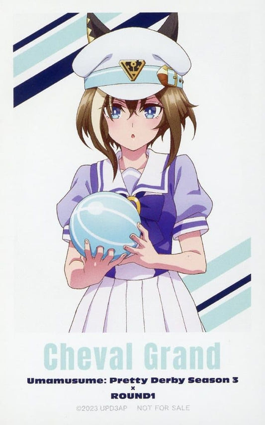 Cheval Grand Illustration Card - Umamusume Pretty Derby Season 3 × ROUND1 Purchase Bonus (80×50mm, Pre-owned)