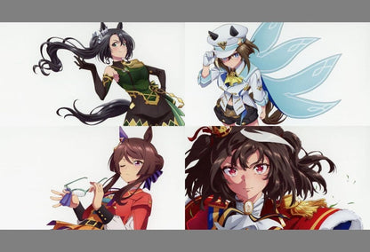 Umamusume Pretty Derby Visual Card Set - Blu-ray Season 3 Uma BOX 3 “4th Corner” Trainer's BOX Insert Bonus (4 Cards, 150×85mm) - Toho (Used)