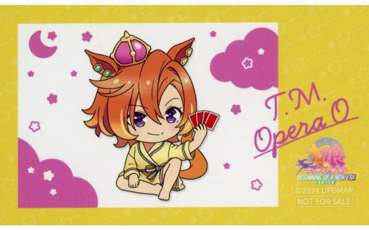 T.M. Opera O (Mini Chara) Photo-Style Promo Card - Movie: Umamusume Pretty Derby – Beginning of a New Era (Namco Promotion Character Pop Store, Front-Period Purchase Bonus, Pre-owned)