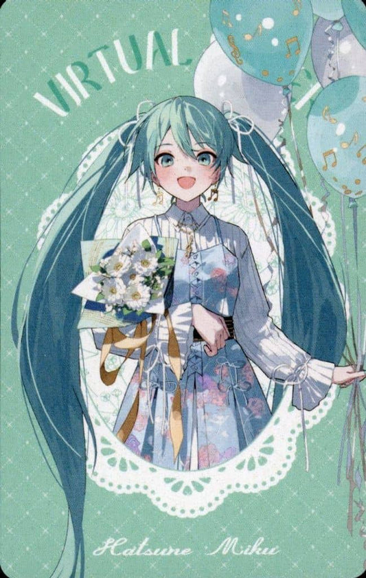 Hatsune Miku (Normal) Greeting Card - Project SEKAI: Colorful Stage! feat. Hatsune Miku 4th Anniversary Collection (Sega, Pre-owned) - 54×86mm