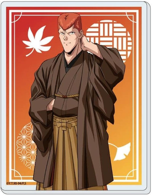Kazuma Kuwabara Acrylic Card - Yu Yu Hakusho 04 Spring Summer Autumn Winter ver. Illustration (A3, Approx. 90 mm) - Pre-owned