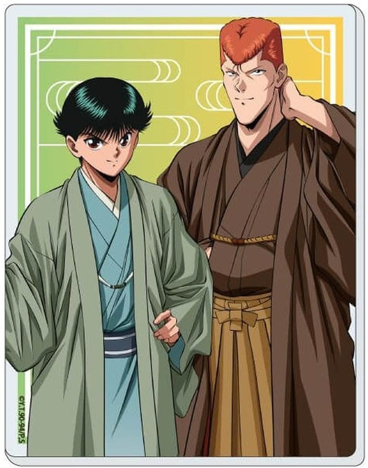 Yusuke Urameshi & Kazuma Kuwabara Acrylic Card - Yu Yu Hakusho 04 "Spring Summer Autumn Winter" Illustration (A3 Brand) - Pre-owned
