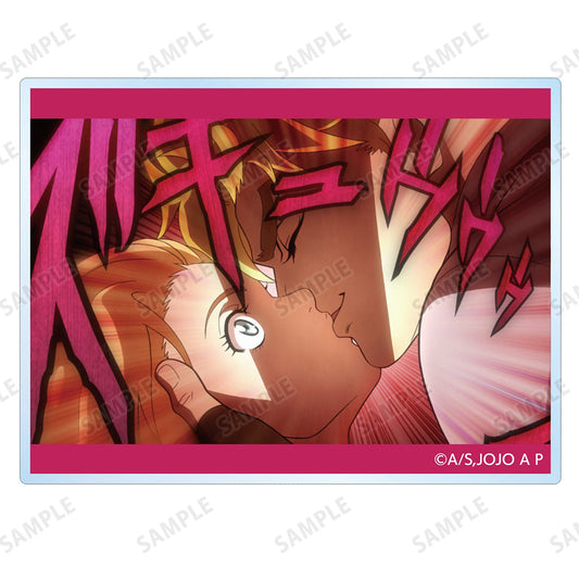 Erina Pendleton & Dio Brando Trading Scene Acrylic Card - JoJo's Bizarre Adventure - ARMA BIANCA - Approx. 80 x 60 mm - Pre-owned