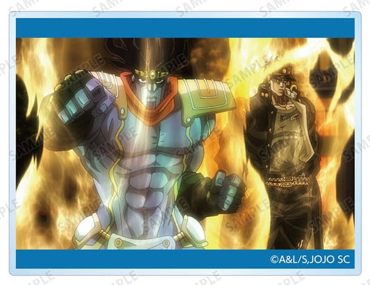 Jotaro Kujo Acrylic Trading Scene Card - JoJo's Bizarre Adventure: Stardust Crusaders (Approx. 80 x 60 mm, ARMA BIANCA, Pre-owned)