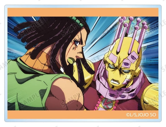 Ermes Costello Trading Scene Photo Acrylic Card - JoJo's Bizarre Adventure: Stone Ocean - ARMA BIANCA - Approx. 80 x 60 mm - Pre-owned