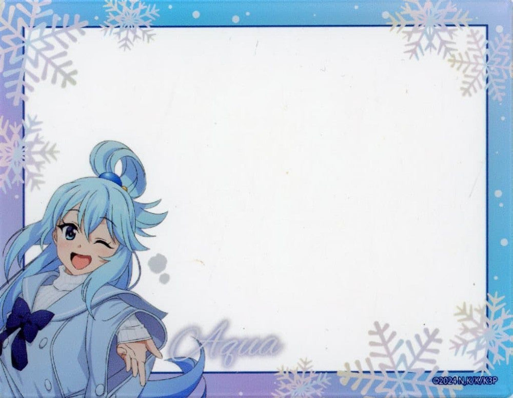 Aqua (Frame) Acrylic Card KonoSuba 3 Winter Wear Ver.