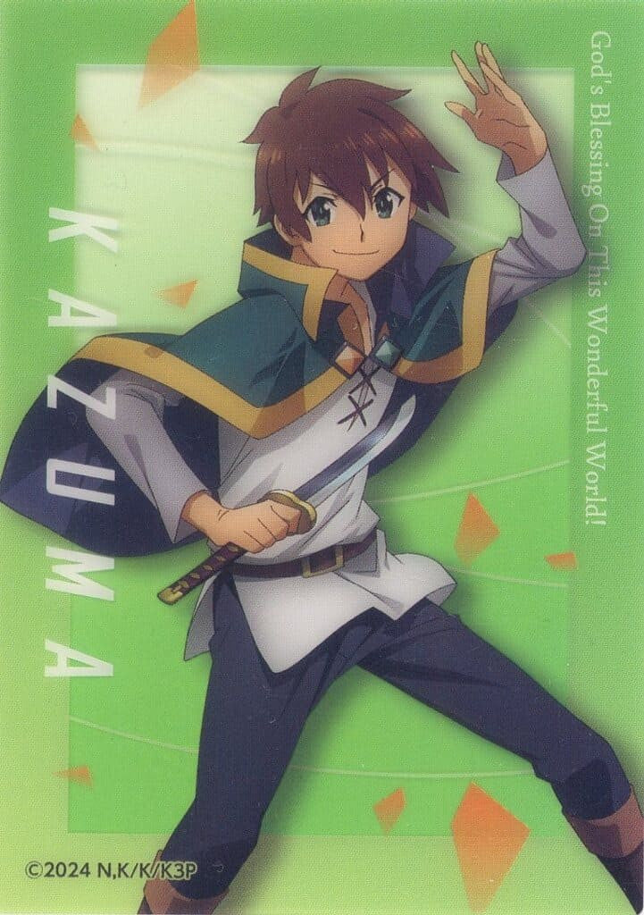 Kazuma Collection Card, KonoSuba 3, DAISO Limited