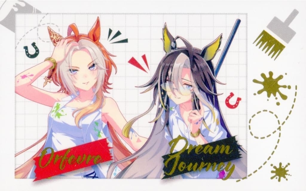 Orfevre & Dream Journey Umamusume Pretty Derby Painter Style Card