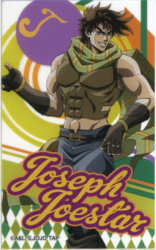 Joseph Joestar Acrylic Card A - JoJo's Bizarre Adventure JOJO WORLD 3 (Approx. 55 x 85 x 1 mm) - Bandai Namco Amusement (Pre-owned)