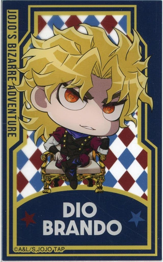 Dio Brando (Chimi Chara) Acrylic Card A - JoJo's Bizarre Adventure JOJO WORLD 3 - Bandai Namco Amusement - Approx. 55 x 85 x 1 mm (Pre-owned)
