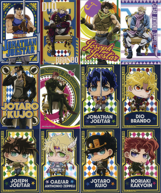 JoJo Acrylic Card Complete Set - JoJo's Bizarre Adventure JOJO WORLD 3 Acrylic Card A - 12 Piece Set (Approx. 55 x 85 x 1 mm) Bandai Namco Amusement