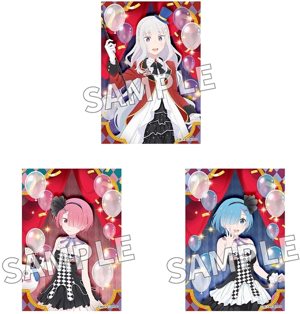 Emilia, Ram & Rem Bromide Photo Card Set CARNIVAL Ver.