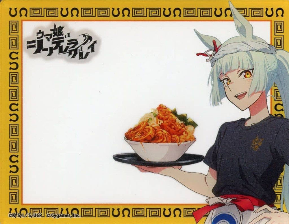 Fujimasa March Acrylic Card - Umamusume: Cinderella Gray × Yarou Ramen Collaboration Ramen Shop Ver. (A3, 90×70mm, Pre-owned)