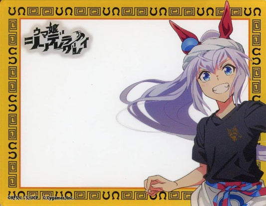Tamamo Cross Acrylic Card - Umamusume: Cinderella Gray × Yarō Ramen Ramen-Shop Ver. (A3, 90×70mm) - Pre-owned