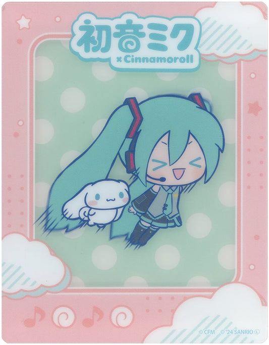 Hatsune Miku x Cinnamoroll Acrylic Card - POP UP CORNER Collab Illustration 01 (A3, 70×90mm) - Pre-owned