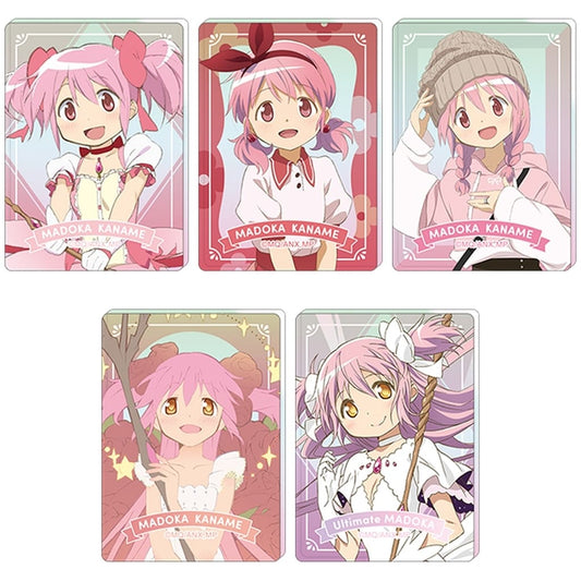 Madoka Kaname Acrylic Noble Art Collection Full 5-Piece Set - Puella Magi Madoka Magica (Movic, Approx. 4.9 x 6.8 x 1 cm)