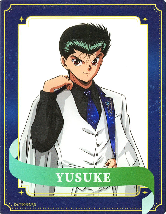 Yusuke Urameshi Acrylic Card (Vivid) - Yu Yu Hakusho in Shinjuku Market Space by eeo - Approx. 70 x 90 mm (A3, Pre-owned)