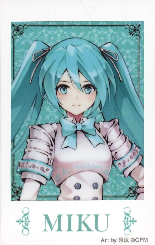 Hatsune Miku 'Knight' Cheki Print (Art by Reita) - Movic Photo Print 8.6×5.4 cm (Pre-owned)