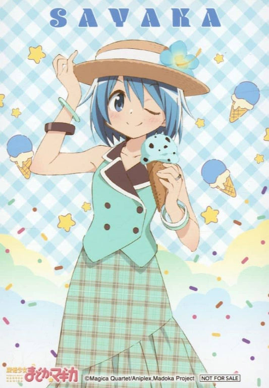 Sayaka Miki Bromide - Puella Magi Madoka Magica ice cream PARTY Fair Animate Purchase Bonus (L-size, Pre-owned)