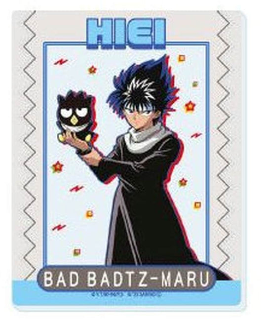 Hiei & Badtz-Maru Acrylic Card Approx. 90 mm - Yu Yu Hakusho × Sanrio Characters Collaboration (A3, Pre-owned)