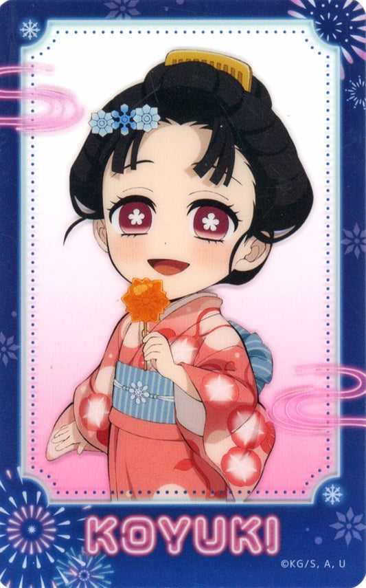Koyuki Acrylic Clear Card D Prize - Demon Slayer: Kimetsu no Yaiba - Approx. 54 x 86 mm (Pre-owned, ufotable WEBSHOP 2025)