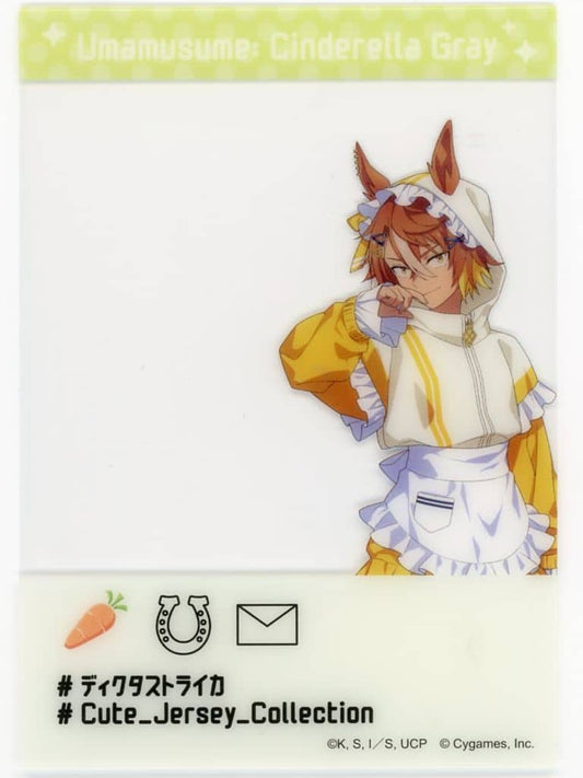 Dicta Striker SNS-Style Clear Sheet (Charapop Store "Cute Jersey Collection") - Umamusume: Cinderella Gray (Bandai Namco Amusement) - Used