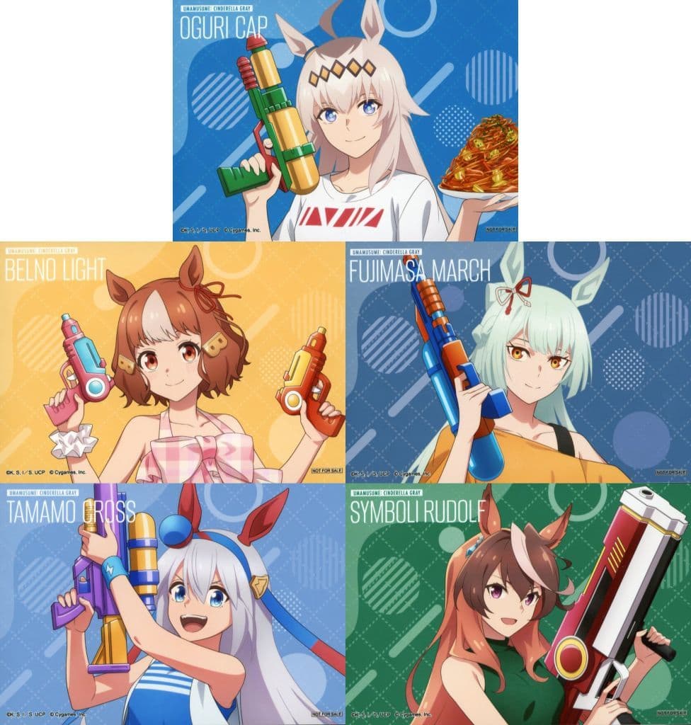 Umamusume: Cinderella Gray Comiket 106 Exclusive Original Bromide Set (L-size, 5-piece) — TBS Growdia Promotional Bonus