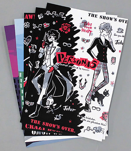 Persona 5 Design Produced by Sanrio Postcard Set (5)