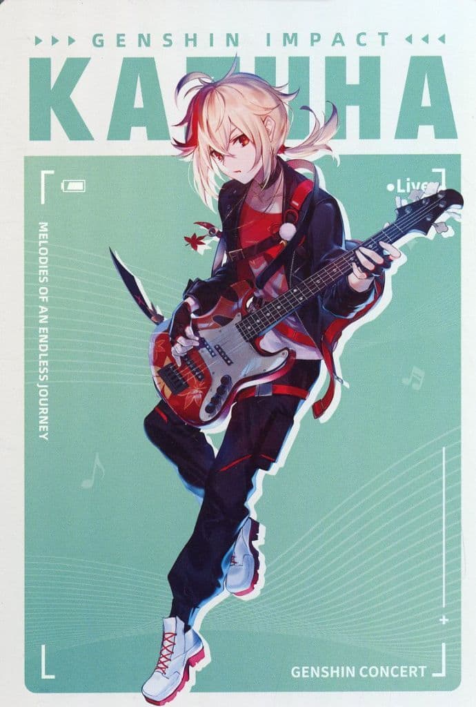 Kaedehara Kazuha Genshin Impact Online Concert 2022 Postcard
