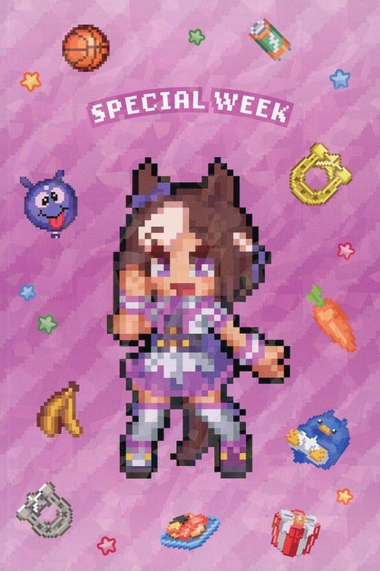 Special Week Hologram Postcard - Umamusume Pretty Derby "Nekketsu Hachamecha Daikanshasai!" Animate Fair Goods Purchase Bonus (Approx. 148×100 mm) — Pre-owned