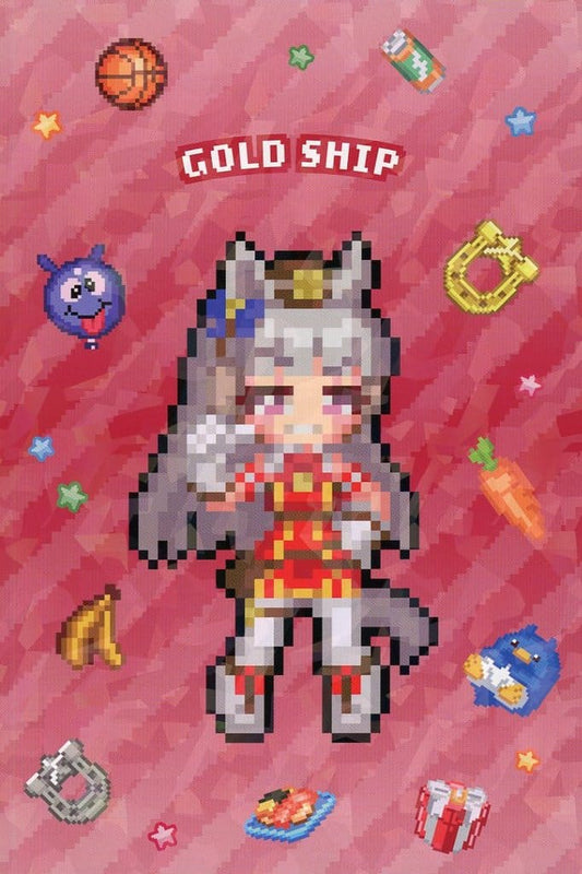 Gold Ship Hologram Postcard — Umamusume Pretty Derby Animate Fair Purchase Bonus (Animate) 148×100mm — Pre-owned