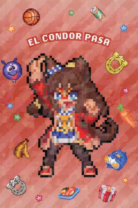 El Condor Pasa Hologram Postcard - Umamusume Pretty Derby Animate Fair Purchase Bonus (148×100mm, Used)