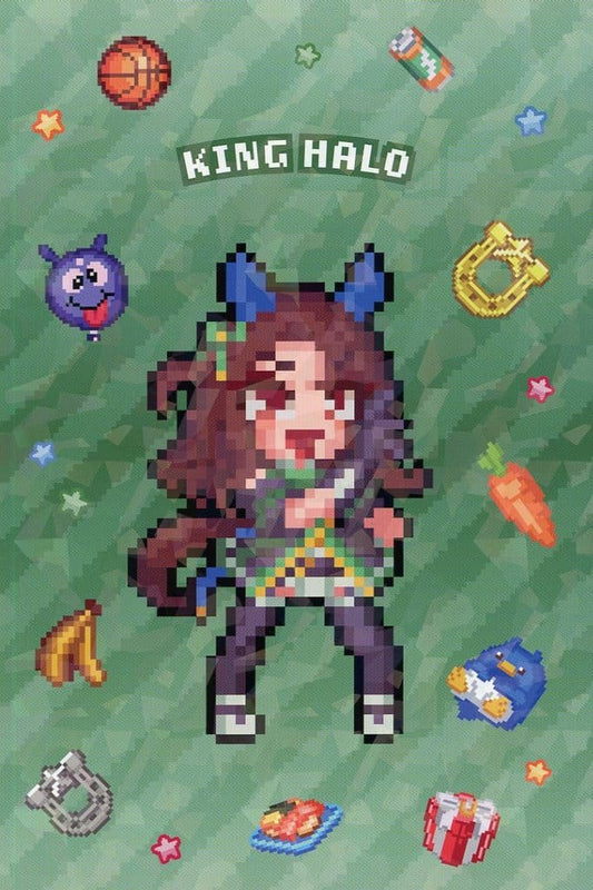 King Halo Hologram Postcard - Umamusume Pretty Derby Animate Fair Purchase Bonus (Approx. 148×100mm, Pre-owned)