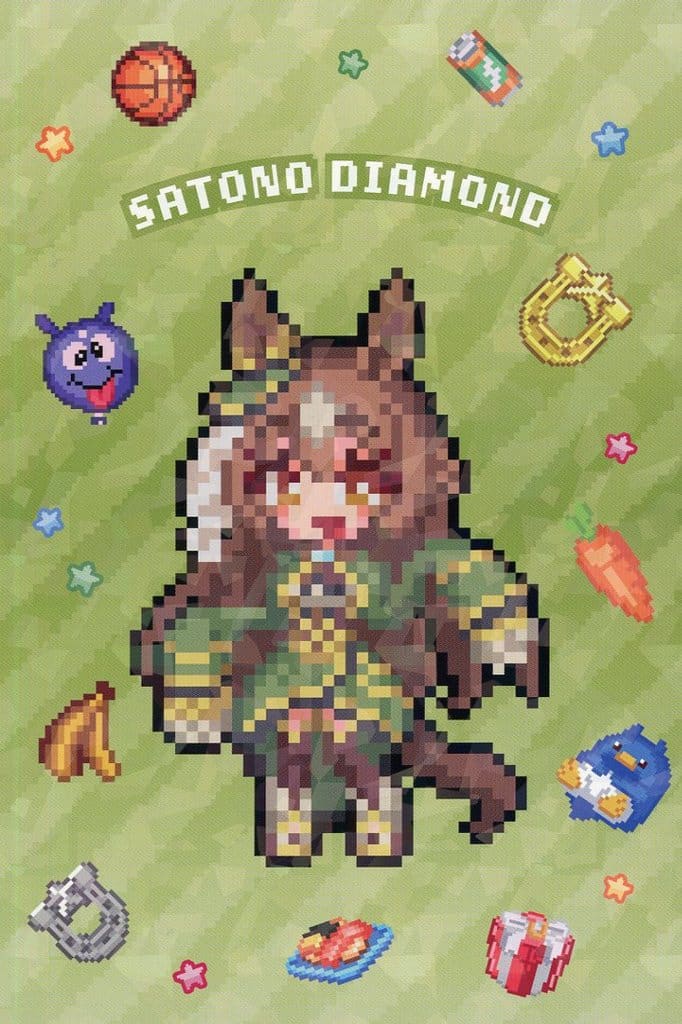 Satono Diamond Holographic Postcard - Umamusume Pretty Derby Animate Fair Bonus (Hologram, approx. 148×100mm, Used)
