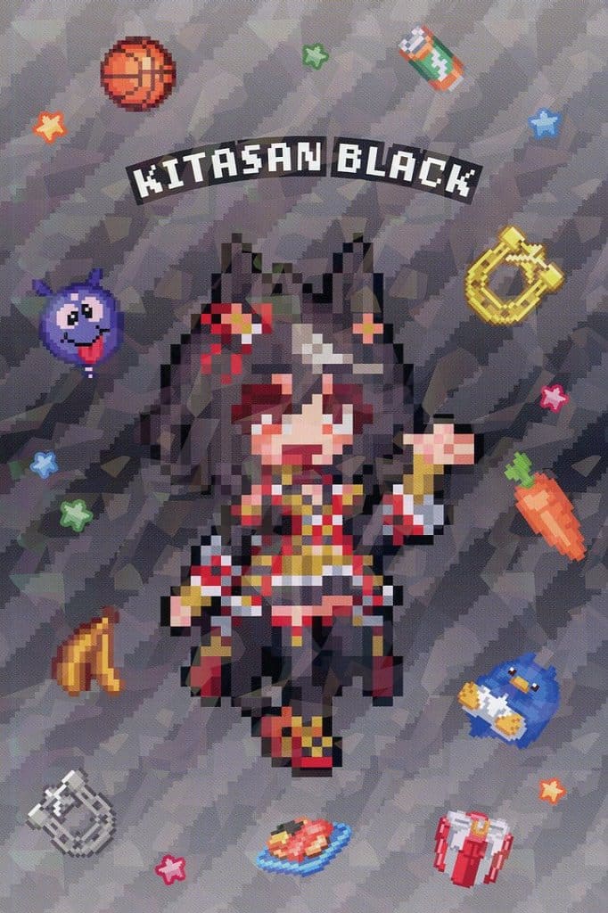 Kitasan Black Hologram Postcard - Umamusume Pretty Derby "Hot-Blooded Chaotic Big Thanksgiving!" Animate Fair Purchase Bonus (Animate, 148×100mm, Pre-owned)