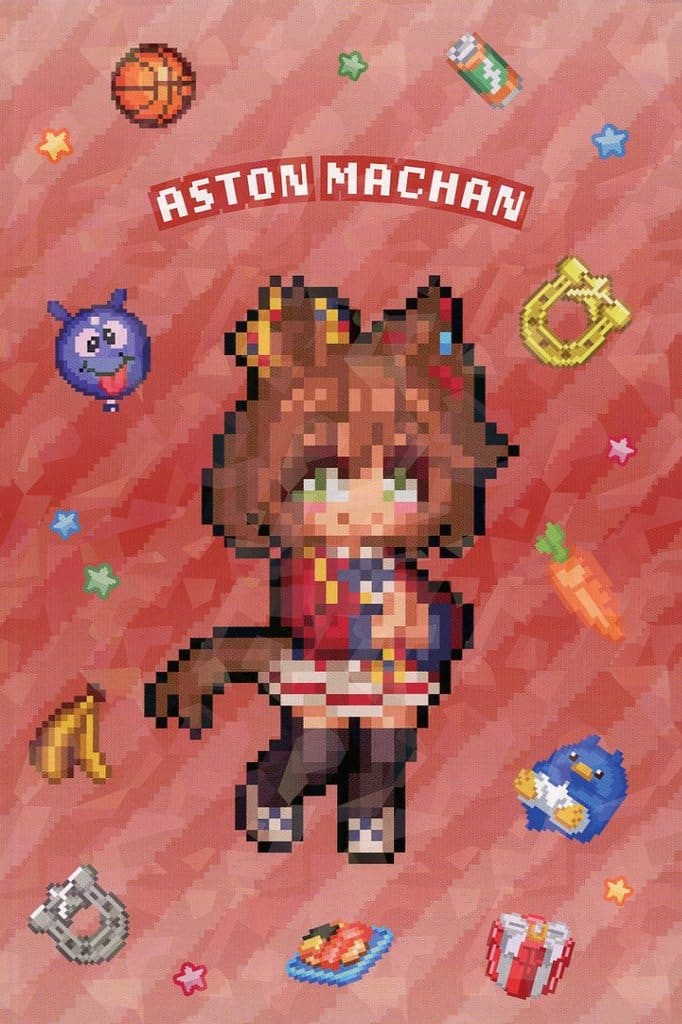 Aston Machan Hologram Postcard Umamusume Pretty Derby