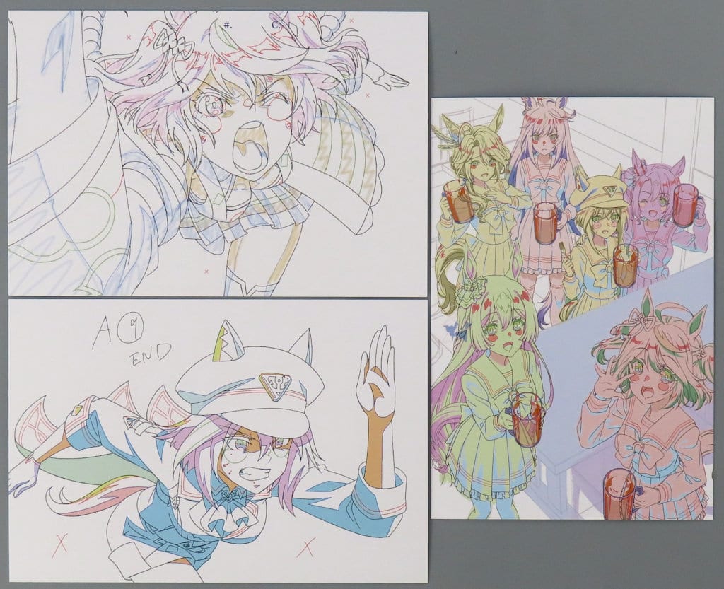 Umamusume Pretty Derby Season 3 Original Art Postcard Set (3 Cards) - Studio KAI Creators Market Bonus (Used)