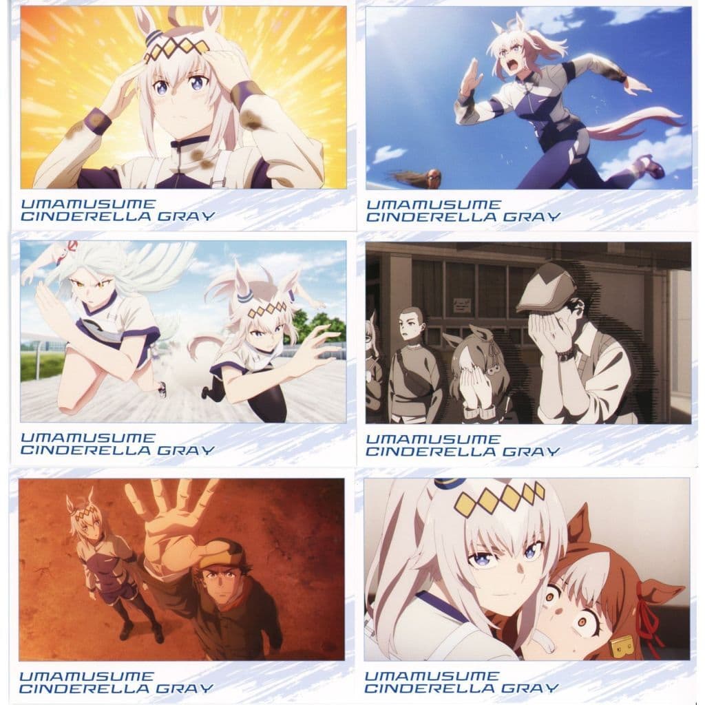 Umamusume: Cinderella Gray Exhibition - 'Hoofprints of the Monster' Postcard Set A (6 Cards) - Movic, Approx. 14.8×10cm, Used
