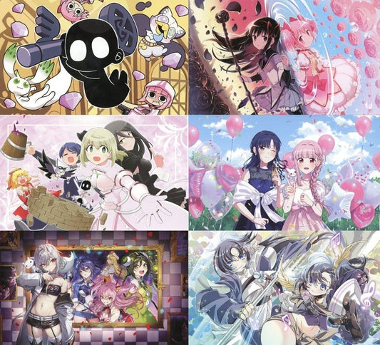 Puella Magi Madoka Magica Magia Exedra Exedra Party 2026 Postcard 6-Card Set - Aniplex - Pre-owned (Approx. 148 x 89 mm)