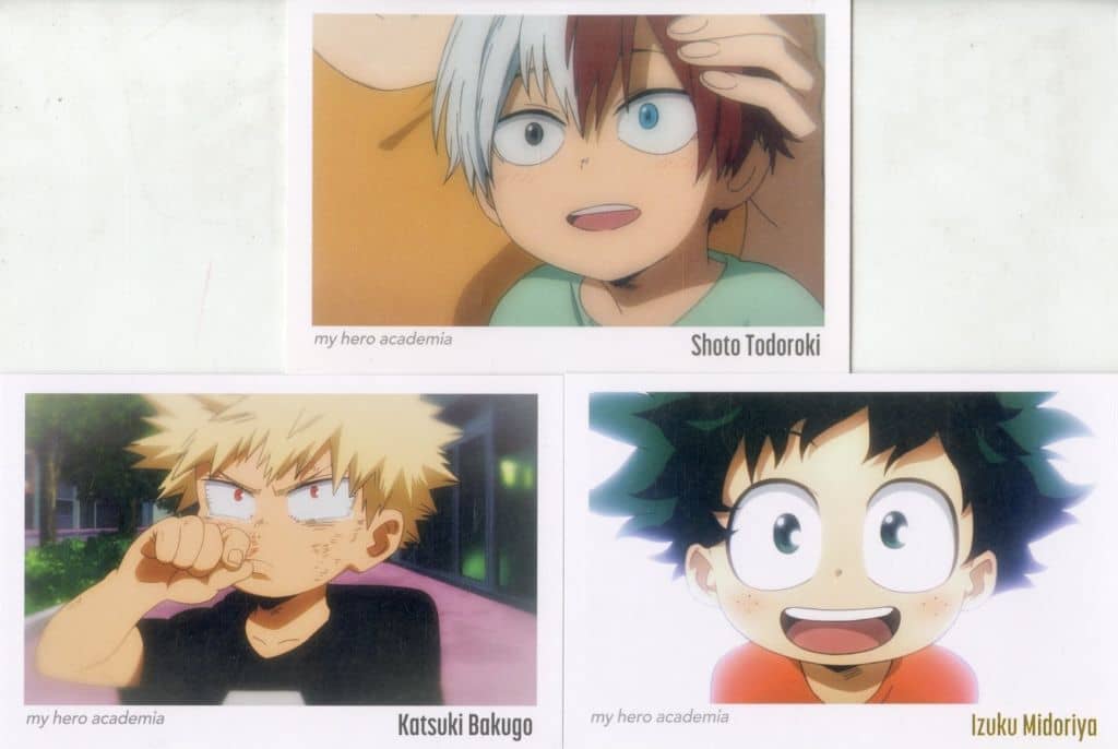 My Hero Academia 3 Postcard Set: Midoriya, Bakugo & Young Todoroki