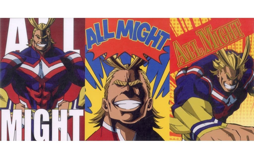 All Might My Hero Academia Postcard 3-Piece Set J Prize