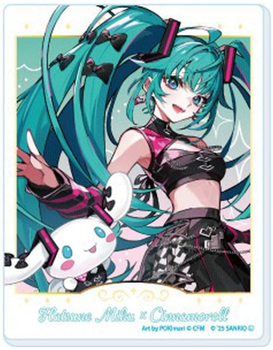 Hatsune Miku x Cinnamoroll Acrylic Card 04 - Collaboration Illustration by A3 - 70×90mm (Pre-owned)