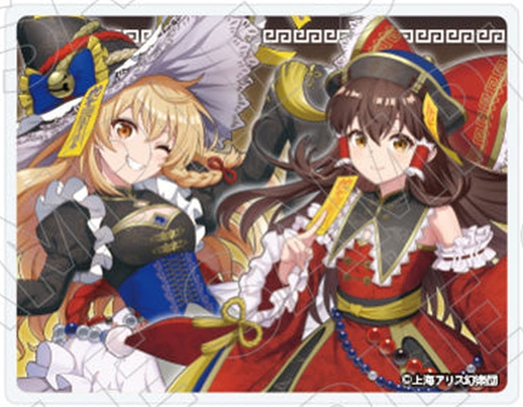 Reimu Hakurei & Marisa Kirisame Trading Acrylic Card (Kyonshee Style) - Tokio Gets Brand - Approx. 9 cm x 0.2 cm x 9 cm - Pre-owned (Touhou Project)