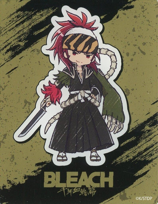 Renji Abarai Acrylic Card - BLEACH: Thousand-Year Blood War Graph Art Illustration (Approx. 90 mm) A3 - Pre-owned