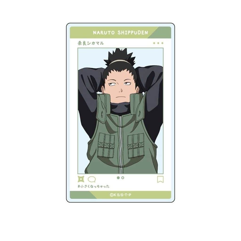 Shikamaru Nara Acrylic Illustration Card Mini Version - Naruto Shippuden - Xebec - Approx. 55 x 91 x 1 mm (Pre-owned)