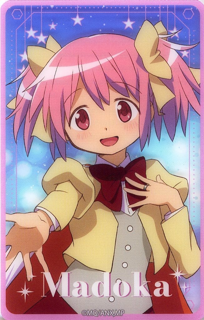 Madoka Kaname (Half-Body) Clear Sheet - Puella Magi Madoka Magica Charapop Store Atre Akihabara - Bandai Namco Experience - Approx. 54 x 85 mm (Pre-owned)